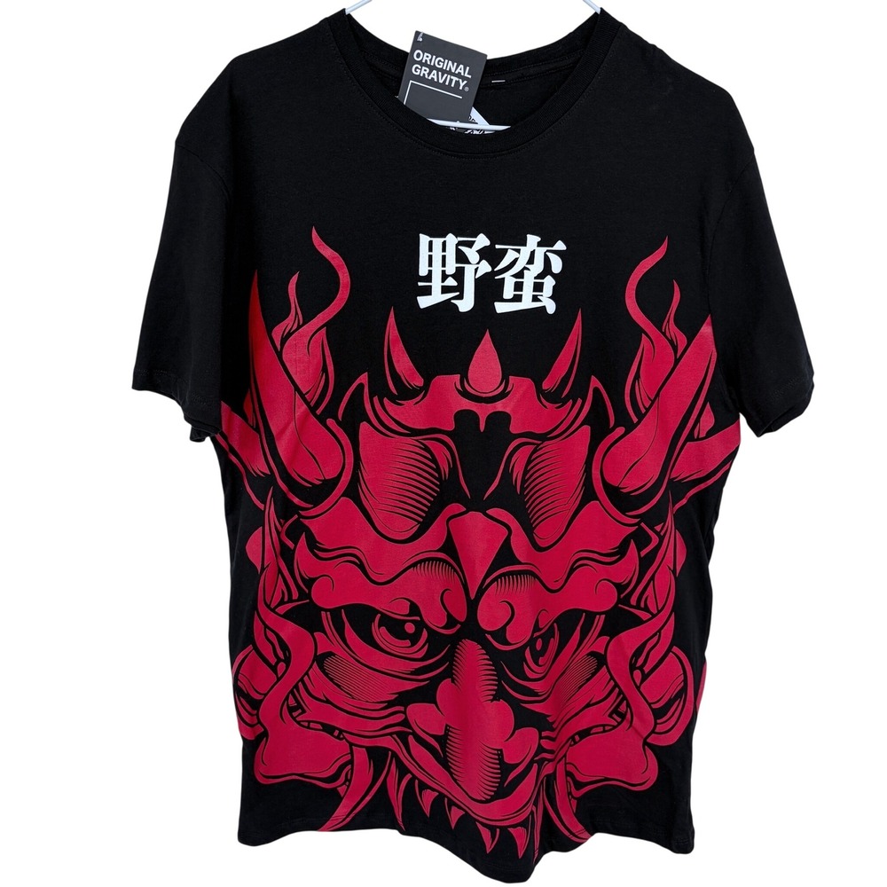 NWT Original Gravity Dragon T Shirt Large Black Red‎ AOP Graphic